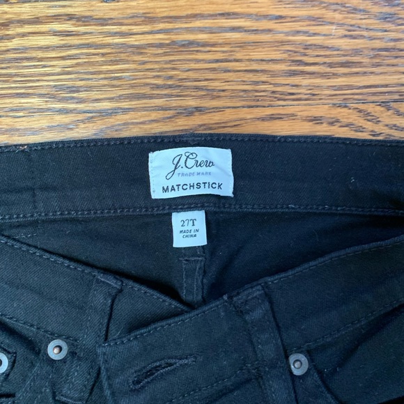 J. Crew Denim - J crew matchstick black jean